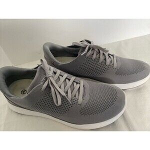 Kizik Lima Shoes Mens 13 Womens 14.5 Graphite Gray Hands Free Sneakers Slip On